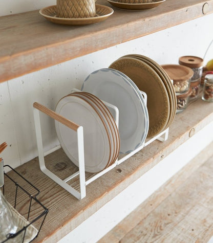 Vertical Plate Organizer - Steel + Wood - FCHF CITY