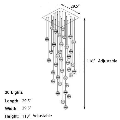 Victoria Crystal Orb Chandelier - FCHF CITY