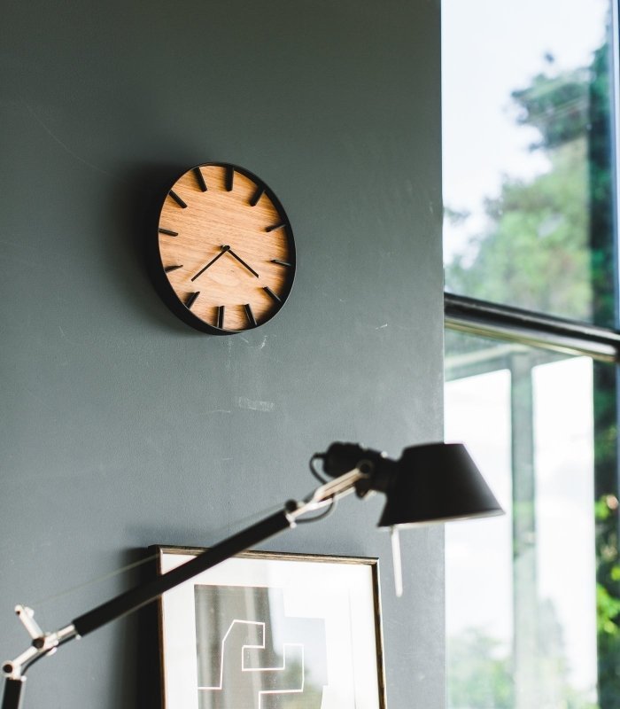 Wall Clock - Steel + Wood - FCHF CITY
