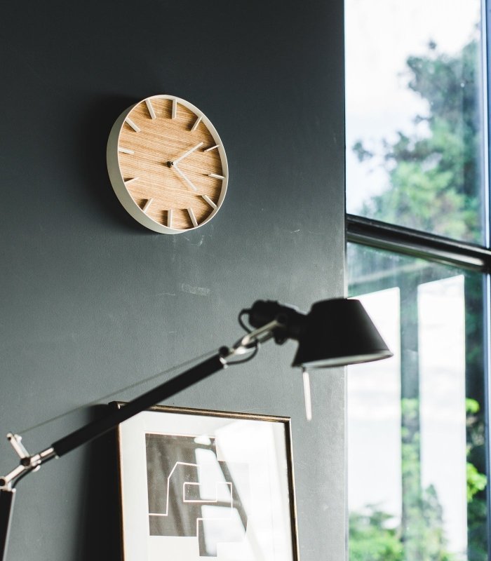 Wall Clock - Steel + Wood - FCHF CITY
