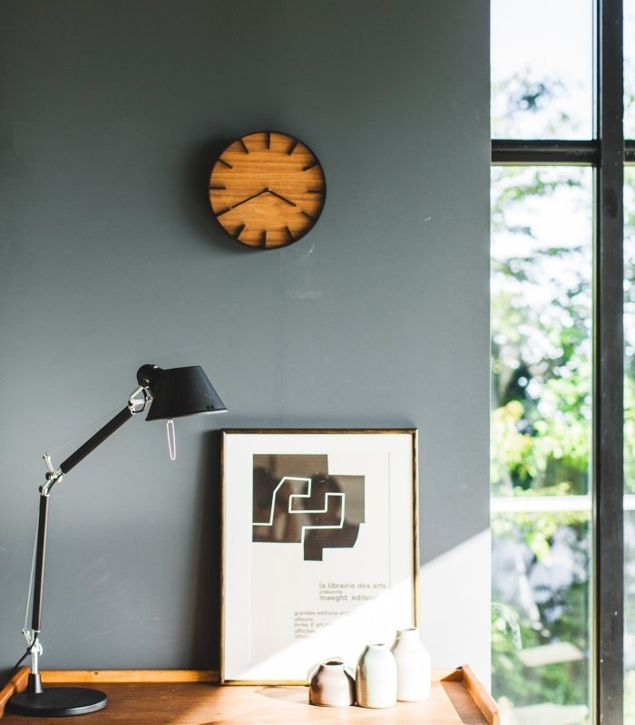 Wall Clock - Steel + Wood - FCHF CITY