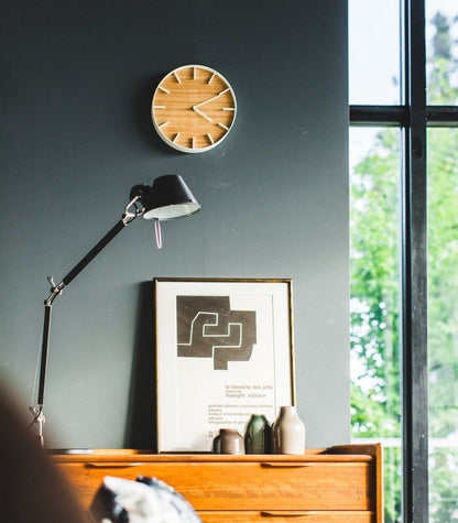 Wall Clock - Steel + Wood - FCHF CITY
