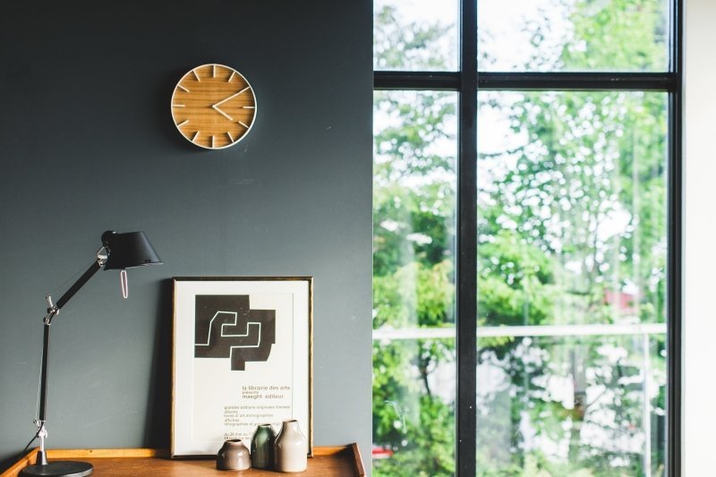 Wall Clock - Steel + Wood - FCHF CITY