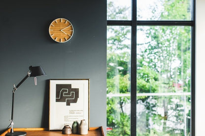 Wall Clock - Steel + Wood - FCHF CITY