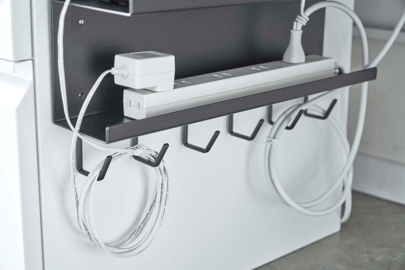 Wall - Mount Cable &amp; Router Storage Rack - Steel - FCHF CITY