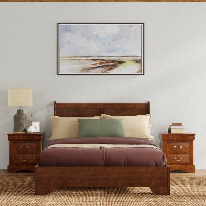 West Haven Bed, Cappuccino - FCHF CITY