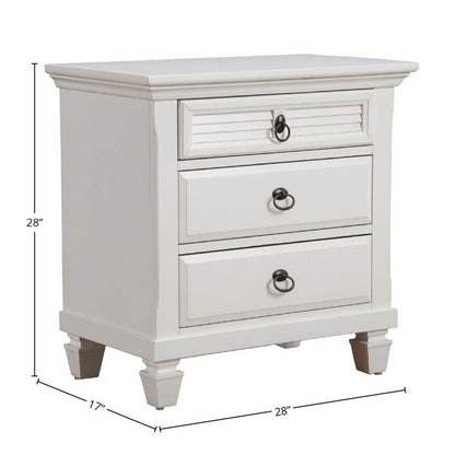 Winchester Nightstand, White - FCHF CITY