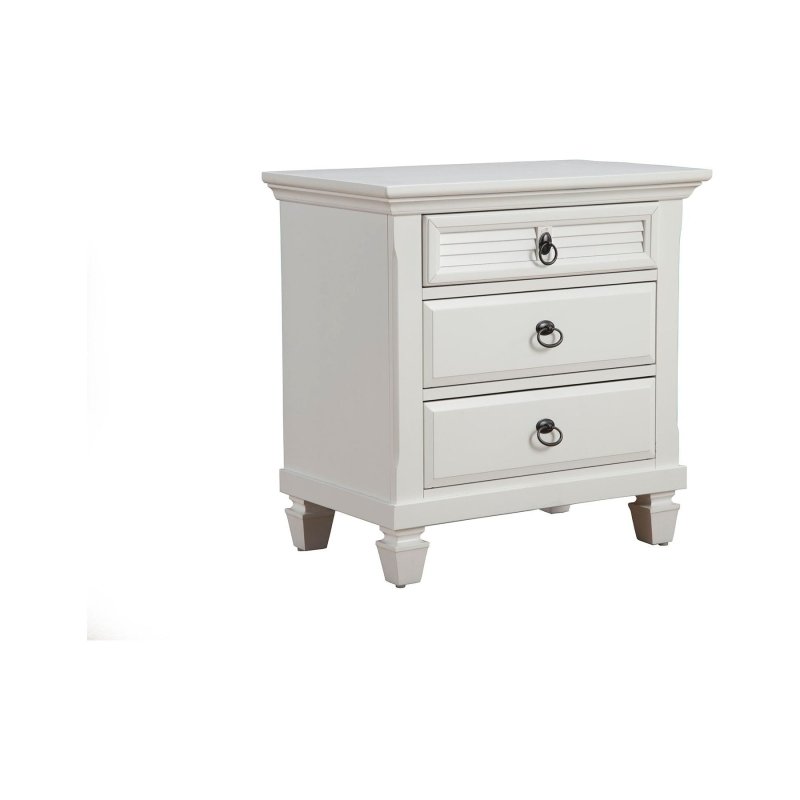 Winchester Nightstand, White - FCHF CITY