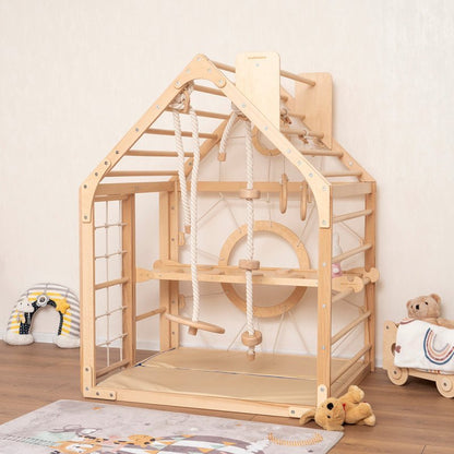 Wooden Climbing Playhouse - FCHF CITY
