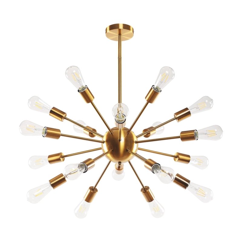 Yervant 18 - Light Brass Sputnik Sphere Chandelier - FCHF CITY