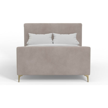 Zaldy Platform Bed, Light Grey - FCHF CITY